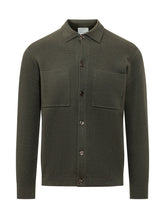 KNIT DE MONSIEUR - Camicia in Maglia Fine con Colletto - Verde - LIDIASHOPPING® - Official Website