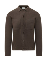 KNIT DE MONSIEUR - Camicia in Maglia con Collo Classico - Marrone - LIDIASHOPPING® - Official Website