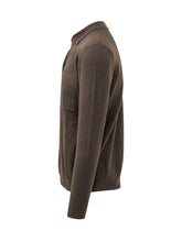 KNIT DE MONSIEUR - Camicia in Maglia con Collo Classico - Marrone - LIDIASHOPPING® - Official Website