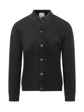 KNIT DE MONSIEUR - Camicia in Maglia con Collo Classico - Nero - LIDIASHOPPING® - Official Website