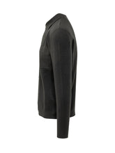 KNIT DE MONSIEUR - Camicia in Maglia con Collo Classico - Nero - LIDIASHOPPING® - Official Website