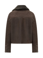 GIOCASTA - Giubbotto con Collo Morbido e Zip - Marrone - LIDIASHOPPING® - Official Website