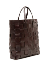 DRAGON DIFFUSION - Borsa Pino Intrecciata - Marrone - LIDIASHOPPING® - Official Website