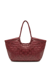 DRAGON DIFFUSION - Borsa Nanutcket Basket Intrecciata - Rosso - LIDIASHOPPING® - Official Website