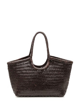 DRAGON DIFFUSION - Borsa Nanutcket Basket Intrecciata - Marrone - LIDIASHOPPING® - Official Website