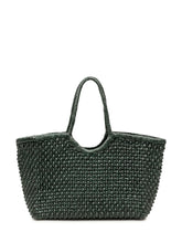 DRAGON DIFFUSION - Borsa Nanutcket Basket Intrecciata - Verde - LIDIASHOPPING® - Official Website