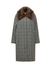 TELA - Cappotto Gavin a Quadri con Collo Voluminoso - Grigio - LIDIASHOPPING® - Official Website