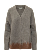 TELA - Cardigan Tawan con Scollo a V - Grigio - LIDIASHOPPING® - Official Website