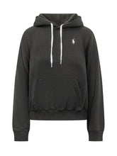 POLO RALPH LAUREN - Felpa con Cappuccio e Logo Ricamato - Nero - LIDIASHOPPING® - Official Website