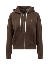 POLO RALPH LAUREN - Felpa con Cappuccio e Zip - Marrone - LIDIASHOPPING® - Official Website