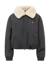 POLO RALPH LAUREN - Giacca Windbreaker con Collo Voluminoso - Nero - LIDIASHOPPING® - Official Website