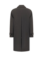 ADHOCONCEPT - Single-Breasted Coat with Buttons - Blue - LIDIASHOPPING® - Official Website