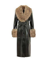 STAND STUDIO - Cappotto Estella con Collo Voluminoso E Cintura - Nero - LIDIASHOPPING® - Official Website