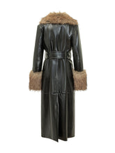 STAND STUDIO - Cappotto Estella con Collo Voluminoso E Cintura - Nero - LIDIASHOPPING® - Official Website