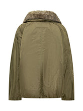 STAND STUDIO - Giacca Thilda con Collo in Pelliccia - Verde - LIDIASHOPPING® - Official Website