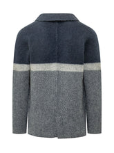 SANFREDI - Giacca Uomo Monopetto con Revers Classici - Blu - LIDIASHOPPING® - Official Website