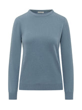 BRUNELLO CUCINELLI - Maglia Girocollo a Maniche Lunghe - Blu - LIDIASHOPPING® - Official Website