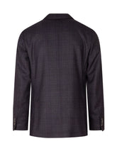 SANTANIELLO - Blazer Doppiopetto con Motivo Principe di Galles - Blu - LIDIASHOPPING® - Official Website