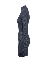 DONDUP - Abito Corto Traforato - Blu - LIDIASHOPPING® - Official Website