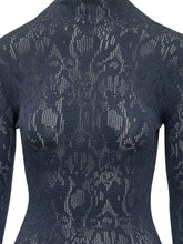 DONDUP - Abito Corto Traforato - Blu - LIDIASHOPPING® - Official Website