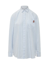 DONDUP - Camicia a Righe con Tasca - Blu - LIDIASHOPPING® - Official Website
