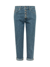 DONDUP - Cropped Jeans with Turn Ups - Blue - LIDIASHOPPING® - Official Website