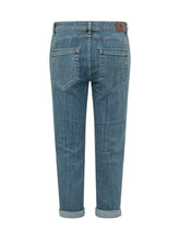 DONDUP - Cropped Jeans with Turn Ups - Blue - LIDIASHOPPING® - Official Website