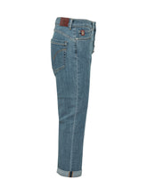 DONDUP - Cropped Jeans with Turn Ups - Blue - LIDIASHOPPING® - Official Website