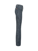 DONDUP - Pantaloni a Righe con Tasche - Blu - LIDIASHOPPING® - Official Website