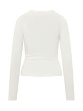 DONDUP - Maglia Girocollo con Bottoni - Bianco - LIDIASHOPPING® - Official Website