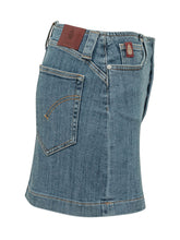 DONDUP - Mini Skirt with Front Buttons - Blue - LIDIASHOPPING® - Official Website