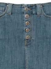 DONDUP - Mini Skirt with Front Buttons - Blue - LIDIASHOPPING® - Official Website