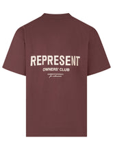 REPRESENT - T-shirt Owners Club con Scritta sul Petto - Rosso - LIDIASHOPPING® - Official Website