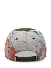 KIDSUPER - Baseball cap featuring a curved visor and panelled construction. Detailed with an allover figurative jacquard pattern, a covered top button and embroidered lettering across the front. - Multicolor - LIDIASHOPPING® - Official Website