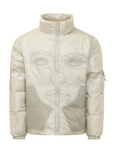 KIDSUPER - Giacca con Collo Alto e Stampa Volto - Verde - LIDIASHOPPING® - Official Website