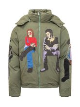 KIDSUPER - Giacca con Cappuccio e Patchwork Figurativo - Verde - LIDIASHOPPING® - Official Website