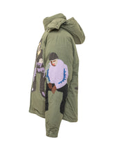 KIDSUPER - Giacca con Cappuccio e Patchwork Figurativo - Verde - LIDIASHOPPING® - Official Website