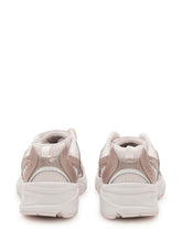 NEW BALANCE - Low top sneakers featuring mesh inserts and layered curved overlays. Designed with lace fastening, an applied side logo, padded collar and a sculpted sole with a textured tread. - White - LIDIASHOPPING® - Official Website