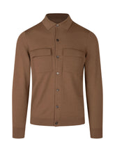 KNIT DE MONSIEUR - Camicia in Lana Merino con Tasche Applicate - Marrone - LIDIASHOPPING® - Official Website