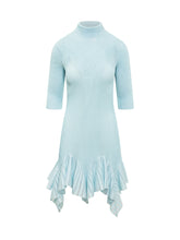 Transparent Ruffle Dress Aqua Marine - Givenchy | Lidia Shopping