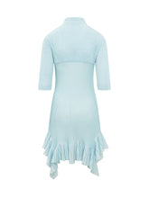 Transparent Ruffle Dress Aqua Marine - Givenchy | Lidia Shopping