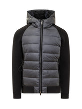 Hood Zip Knitted Down Jacket - Men | Lidia Shopping