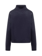 AMI ALEXANDRE MATTIUSSI - Sweater with Logo - Blue - LIDIASHOPPING® - Official Website