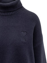 AMI ALEXANDRE MATTIUSSI - Sweater with Logo - Blue - LIDIASHOPPING® - Official Website