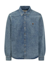 Ami Alexandre Mattiussi Camicia in Denim con Logo - Abbigliamento Uomo | Lidia Shopping