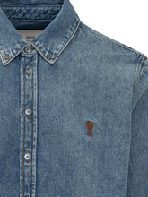 Ami Alexandre Mattiussi Camicia in Denim con Logo - Abbigliamento Uomo | Lidia Shopping