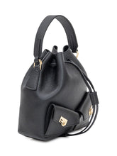 Ferragamo black leather bucket bag - Collezione Happy Birthday | Lidia Shopping