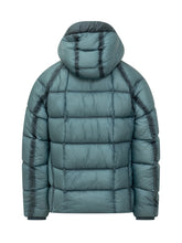 C.P. Company Light Blue Hooded Puffer Jacket - C P Company | Lidia Shopping