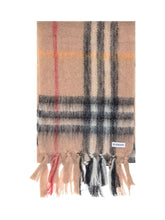 Burberry Checked Wool Scarf with Fringes - Burberry | Lidia Shopping
