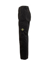 Stone Island Black Cotton Cargo Pants - Collezione Happy Birthday | Lidia Shopping